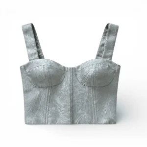 Bustier Jaquard Paisley Pistachio