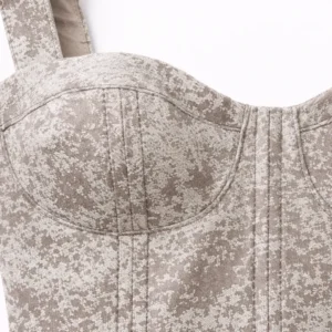 bustier jaspeado mocha