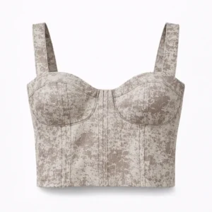 bustier jaspeado mocha