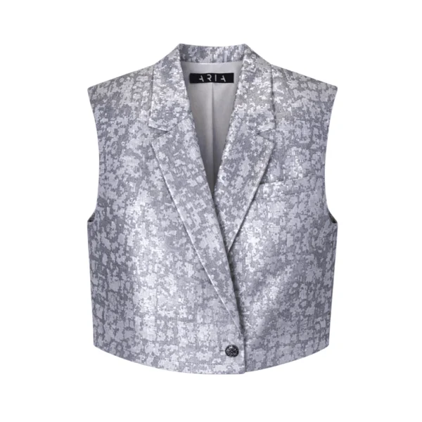 The Vest plata con toques rosas