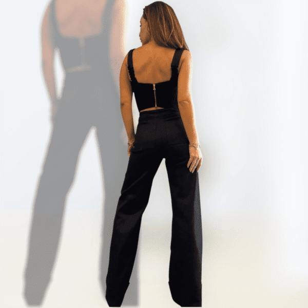 Creased Jeans Black Denim