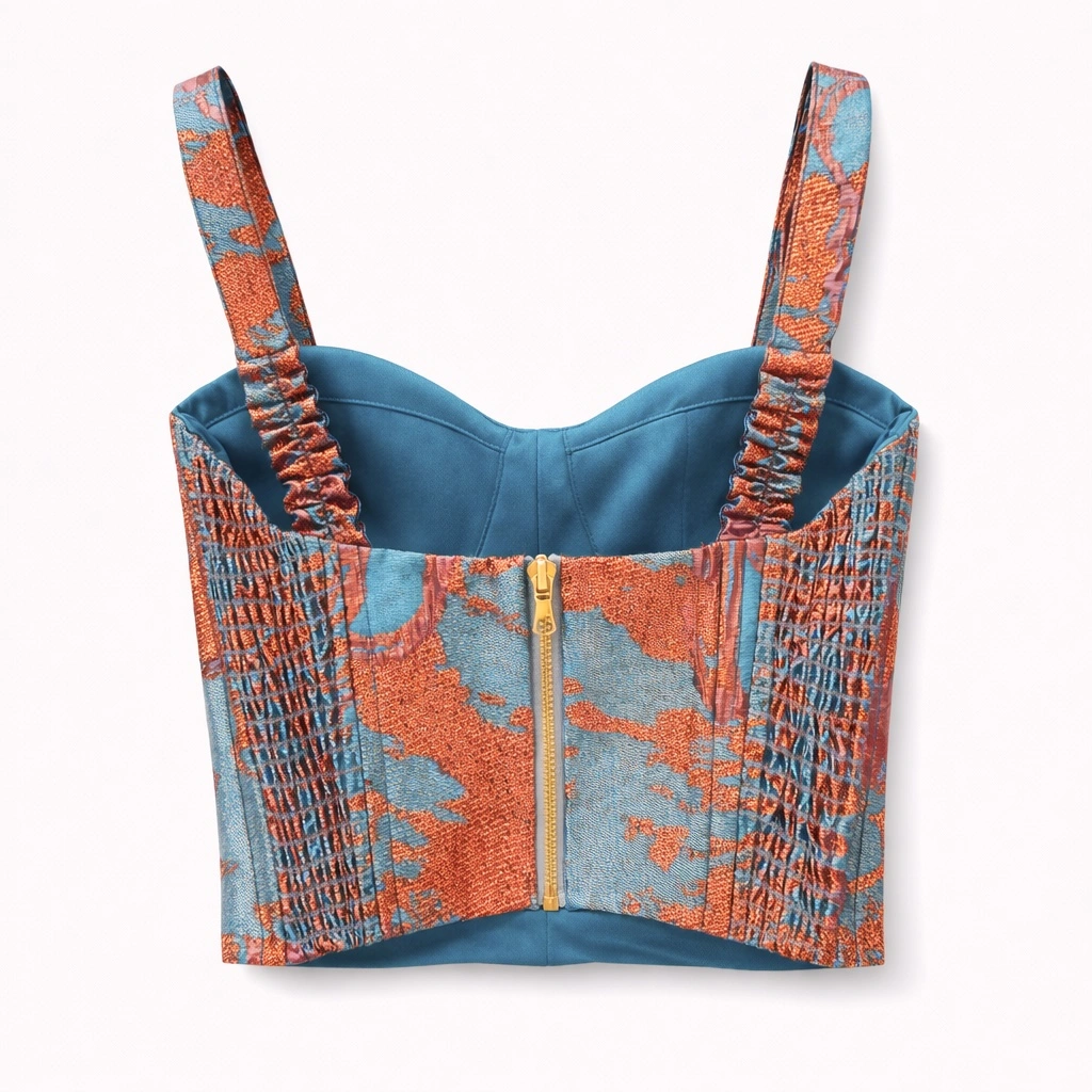 bustier-jaquard-metalizado-salmon-y-azul-3