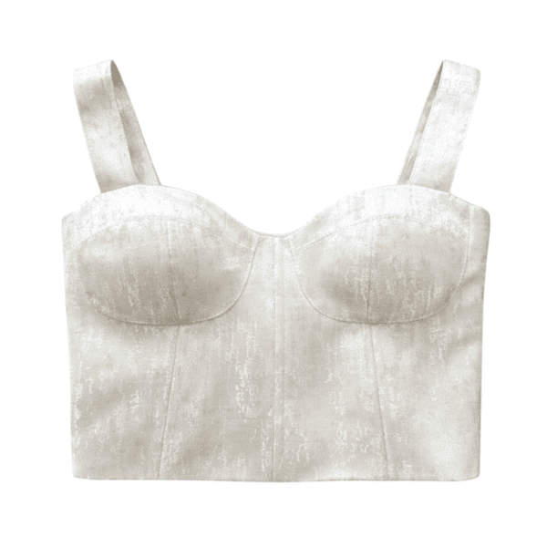 Bustier Jacquard blanco