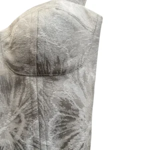 Bustier Flores Verde Jade