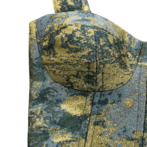 Bustier Jaquard verdes bosque