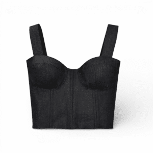 denim black bustier