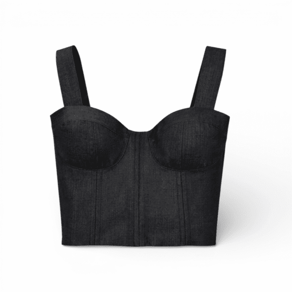 Black Denim Bustier