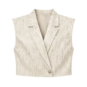 The Vest Jaspeado Cafe y Blanco