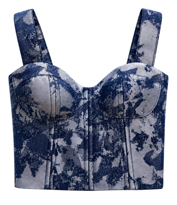 Bustier Navy Bloom
