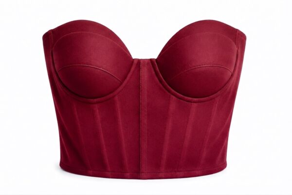 Bustier Strapless Maca Rojo