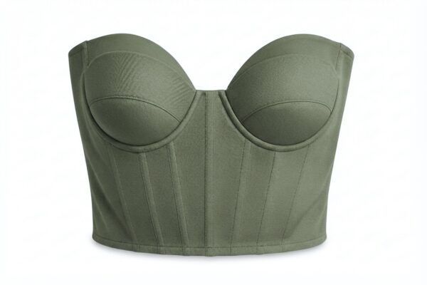 Bustier Strapless Maca Verde Sage